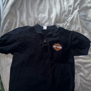 Vintage Harley Davidson collard t shirt